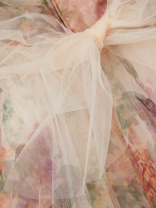 Dsiney Kidz - Monsoon Pink Vintage Flower Tulle Party Dress image 2