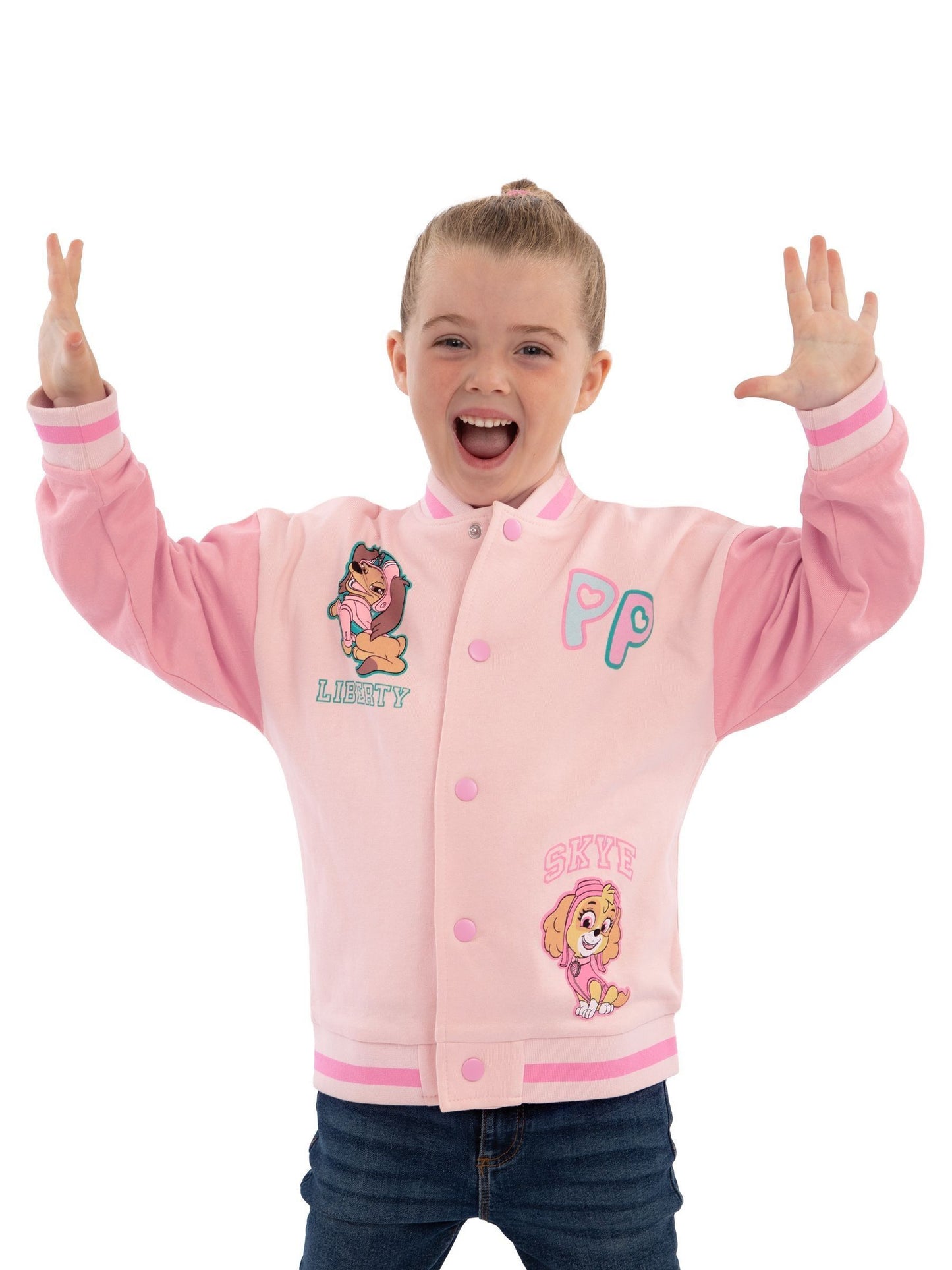 Dsiney Kidz - Character Pink PAW Patrol Liberty And Skye Varsity Jacket image 7