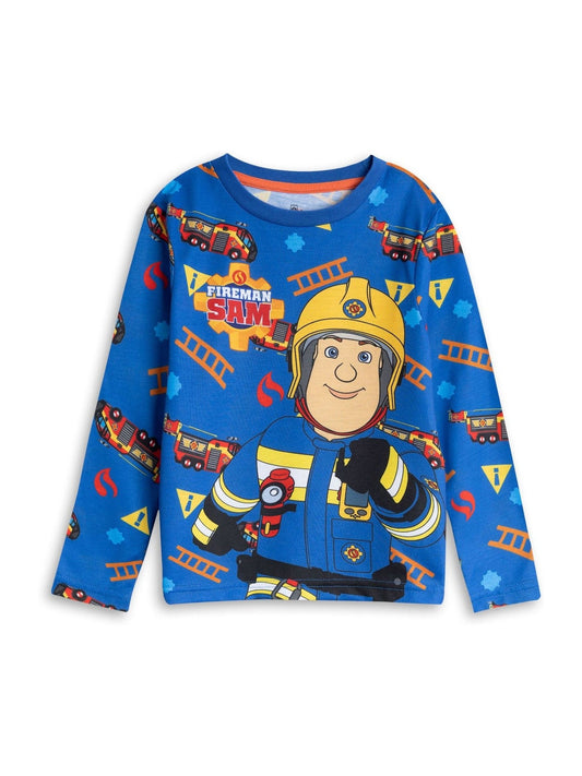 Vanilla Underground Blue Fireman Sam Character Long Sleeve Long Leg Pyjamas Set image 3