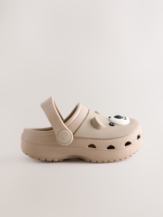 Brown Bear Wide Fit (G) Comfort Clogs image 2