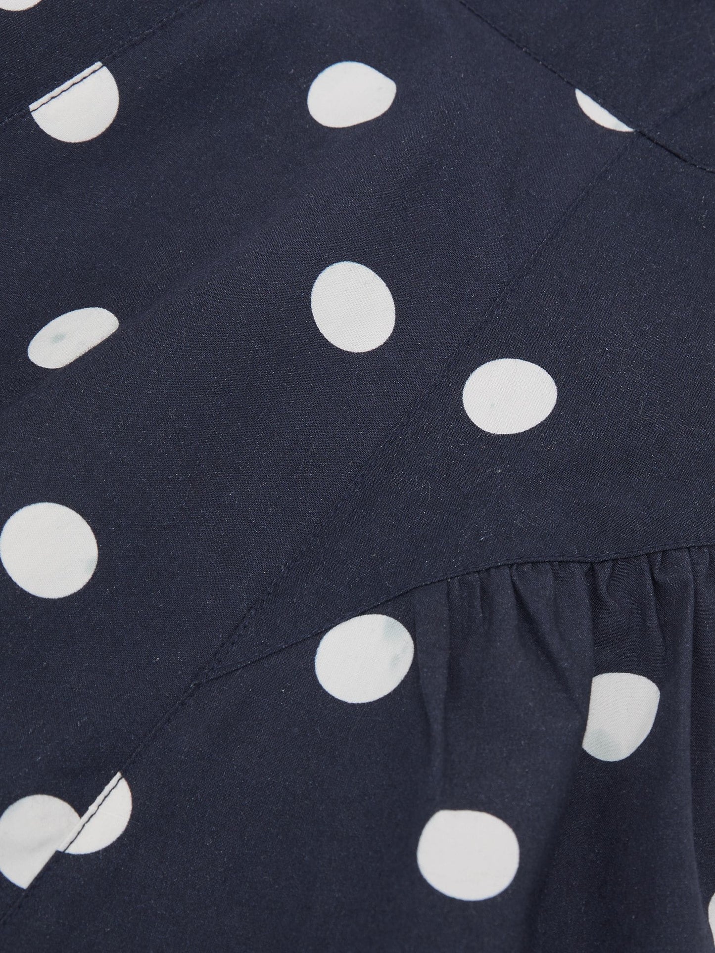 Reiss Navy/Ivory Irena 3-9 yrs Cotton Polka-Dot Sleeveless Dress image 4