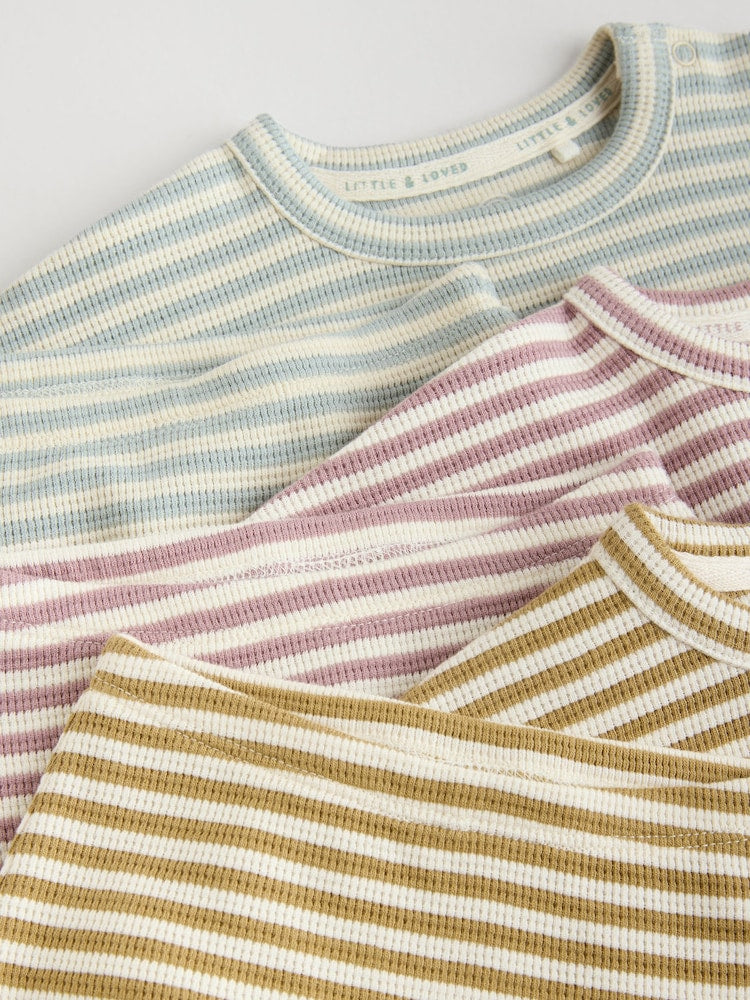 Yellow/Pink/Blue Baby Jersey Tops and Leggings Set 6 Piece (0mths-2yrs)