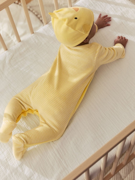 Yellow Easter Chick Baby Sleepsuit (0mths-2yrs)