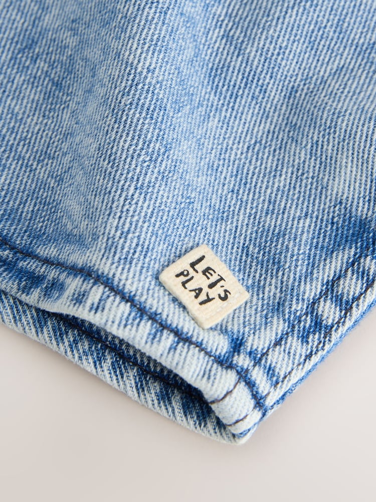 Mid Blue Denim Hooded Overshirt (3mths-7yrs)