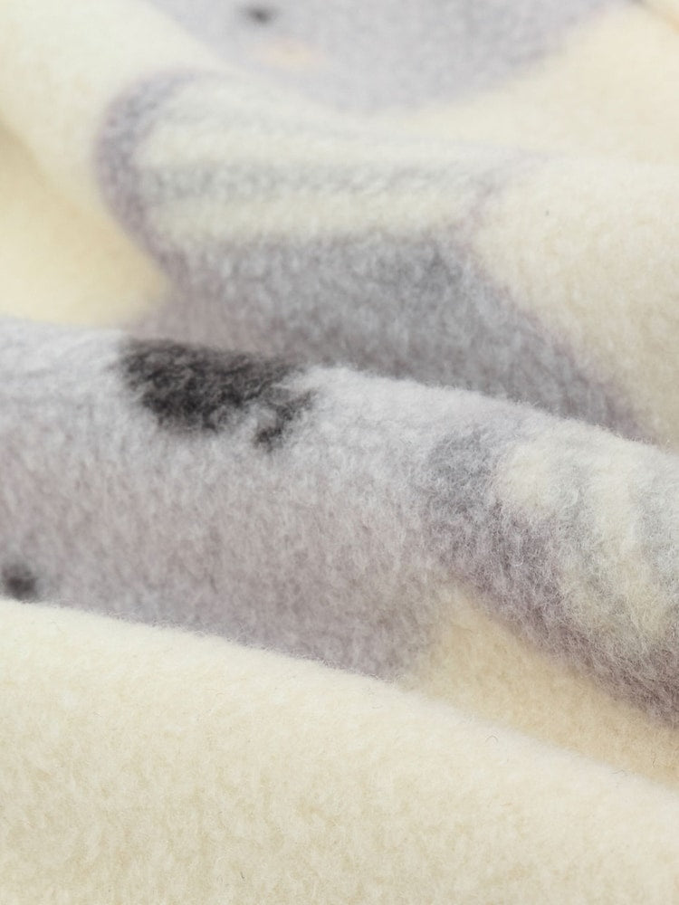 Grey Baby Micro Fleece Two Way Zip Sleepsuits 2 Pack