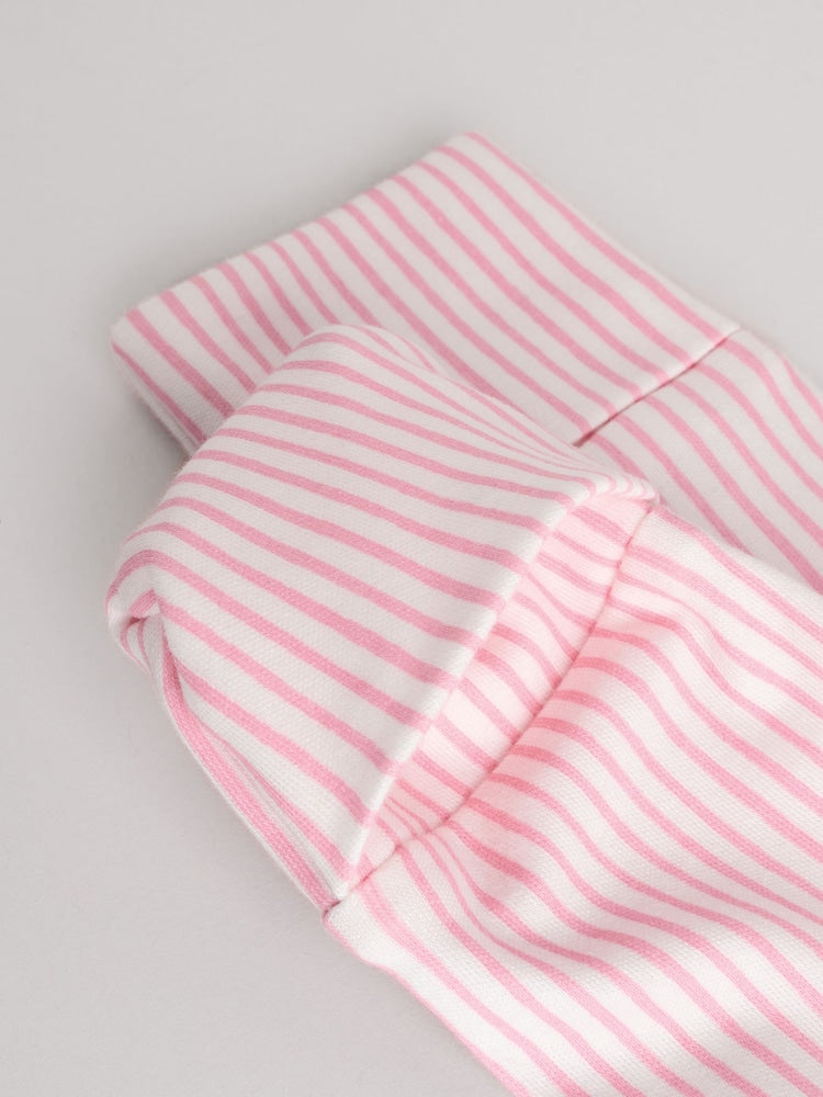 Pink Collar 3 Pack Baby Sleepsuits (0-2yrs)