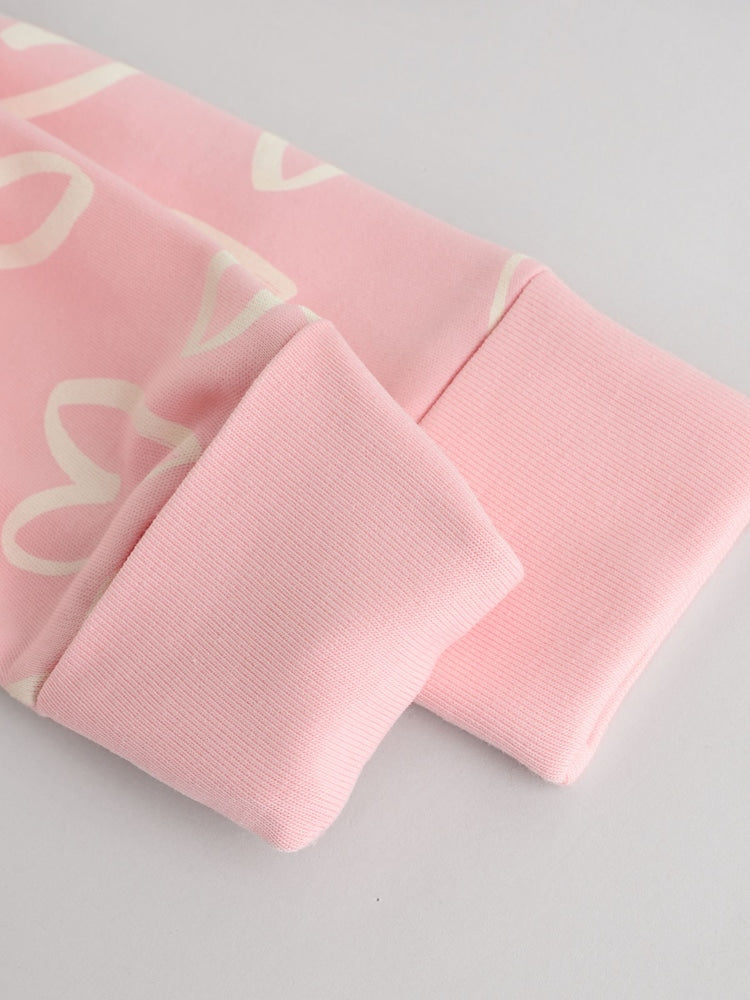 Pink Print Two Way Zip Baby Sleepsuits 4 Pack (0mths-3yrs)