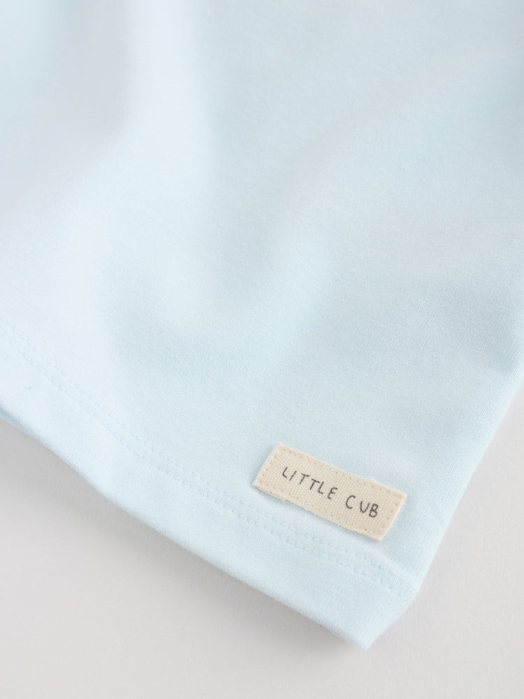 Blue Safari Baby Top & Leggings 6 Piece Set