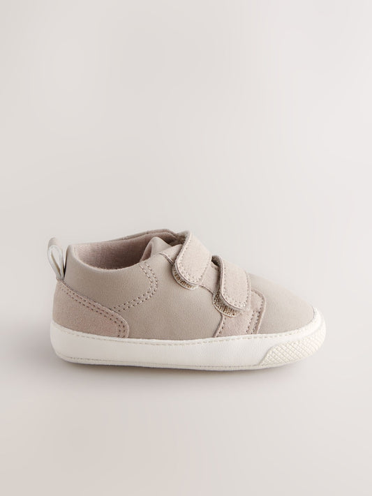 Neutral Two Strap Baby Trainers (0-24mths)