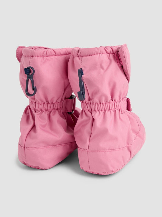 JoJo Maman Bébé Dusty Pink Fleece Lined Booties