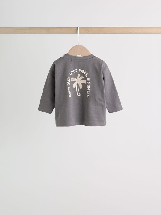 Monochrome Palm Baby Top & Leggings 6 Piece Set (0mths-3yrs)