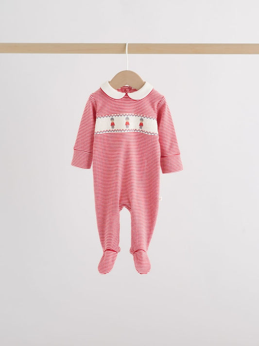 Red Bear Baby Sleepsuits 3 Pack (0-2yrs)