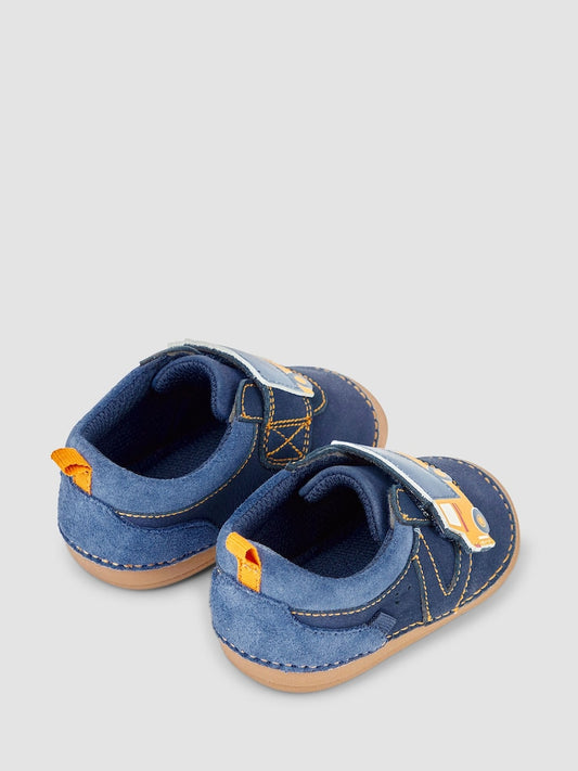 JoJo Maman Bébé Navy Blue Construction Pre-Walker Shoes