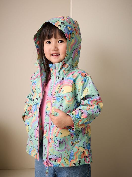 Green Character Waterproof Cagoule Jacket (6mths-7yrs)