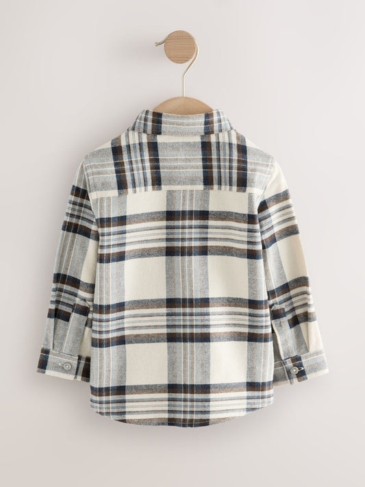 Blue/Ecru Long Sleeve Character Shirt (3mths-7yrs)