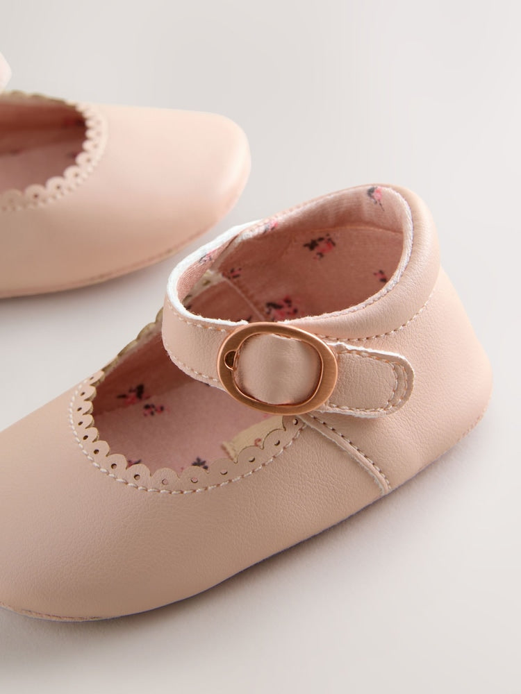 Pink Mary Jane Baby Shoes (0-24mths)