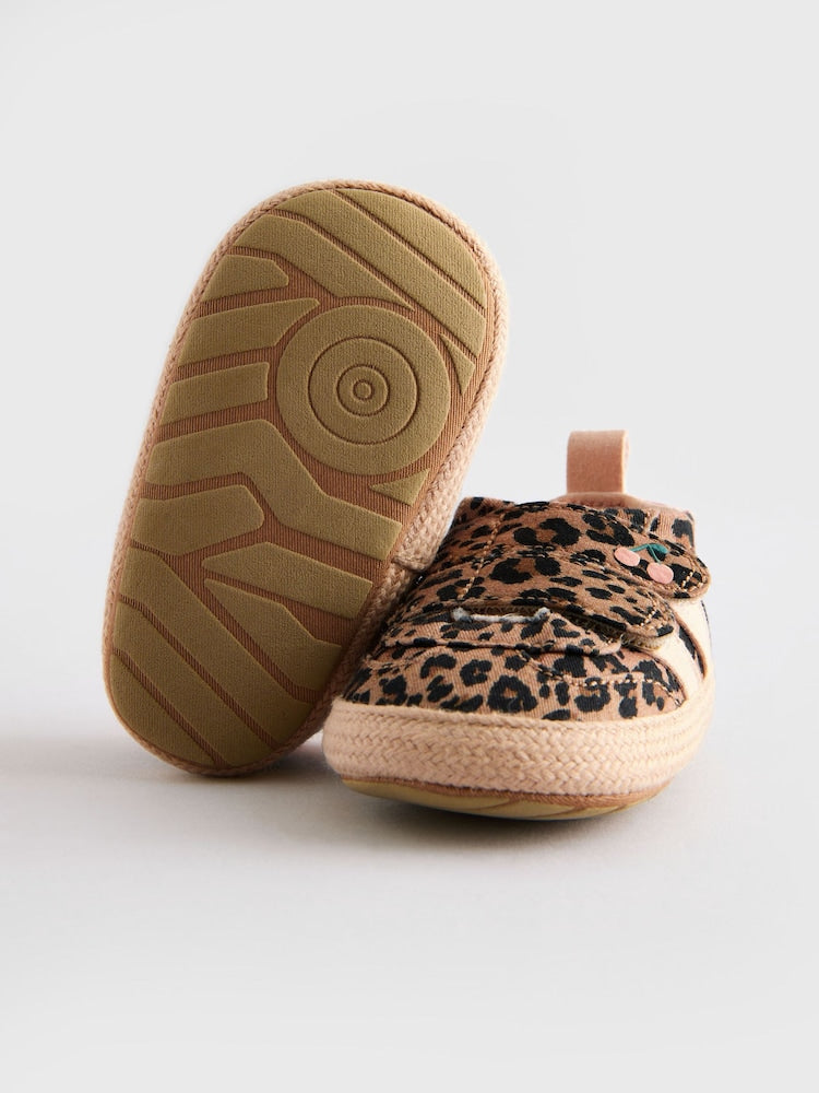 Animal Print Touch Fasten Baby Trainers (0-24mths)