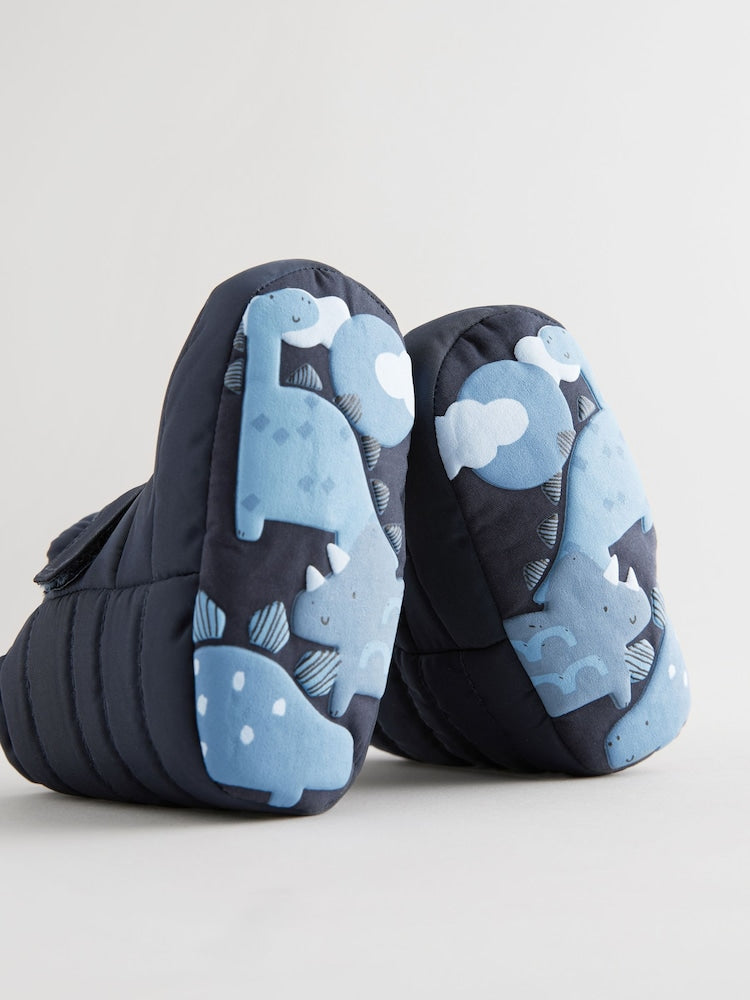 Blue Navy Baby Touch Fastening Snow Boots (0-2mths)