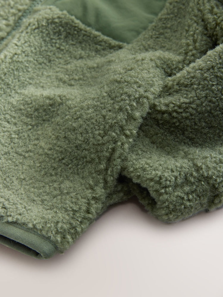 Minerals Plain Funnel Neck Fleece Zip Through Fleece (3mths-7yrs)