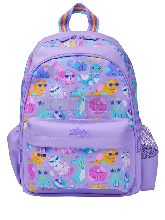 Smiggle Purple Playtime Junior ID Backpack image 1