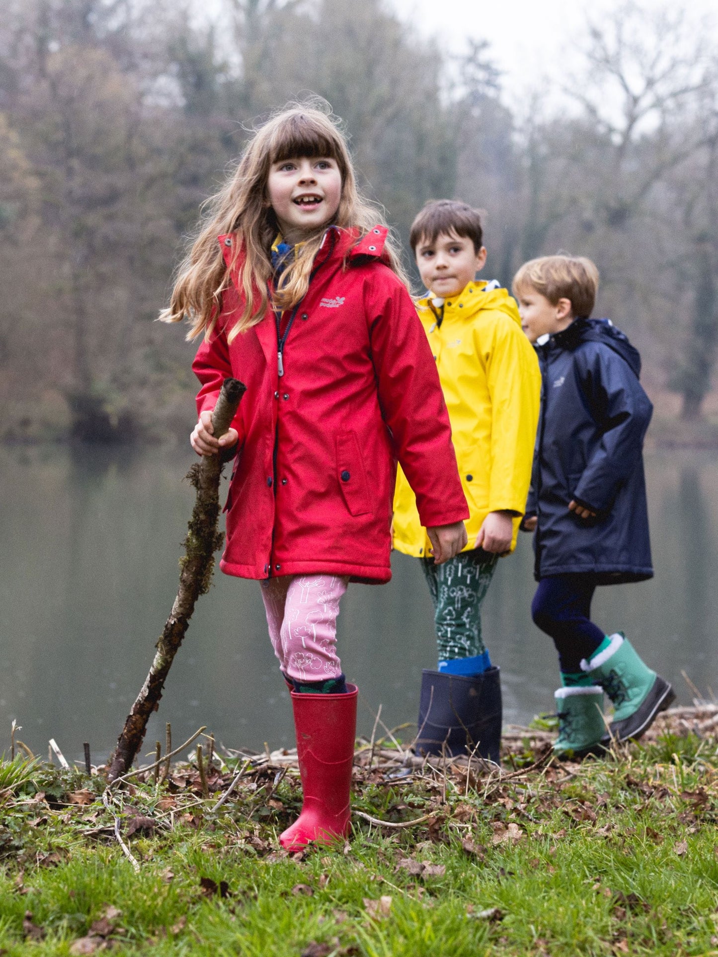 Dsiney Kidz - Muddy Puddles Red Waterproof Insulated Puddleflex Jacket image 2