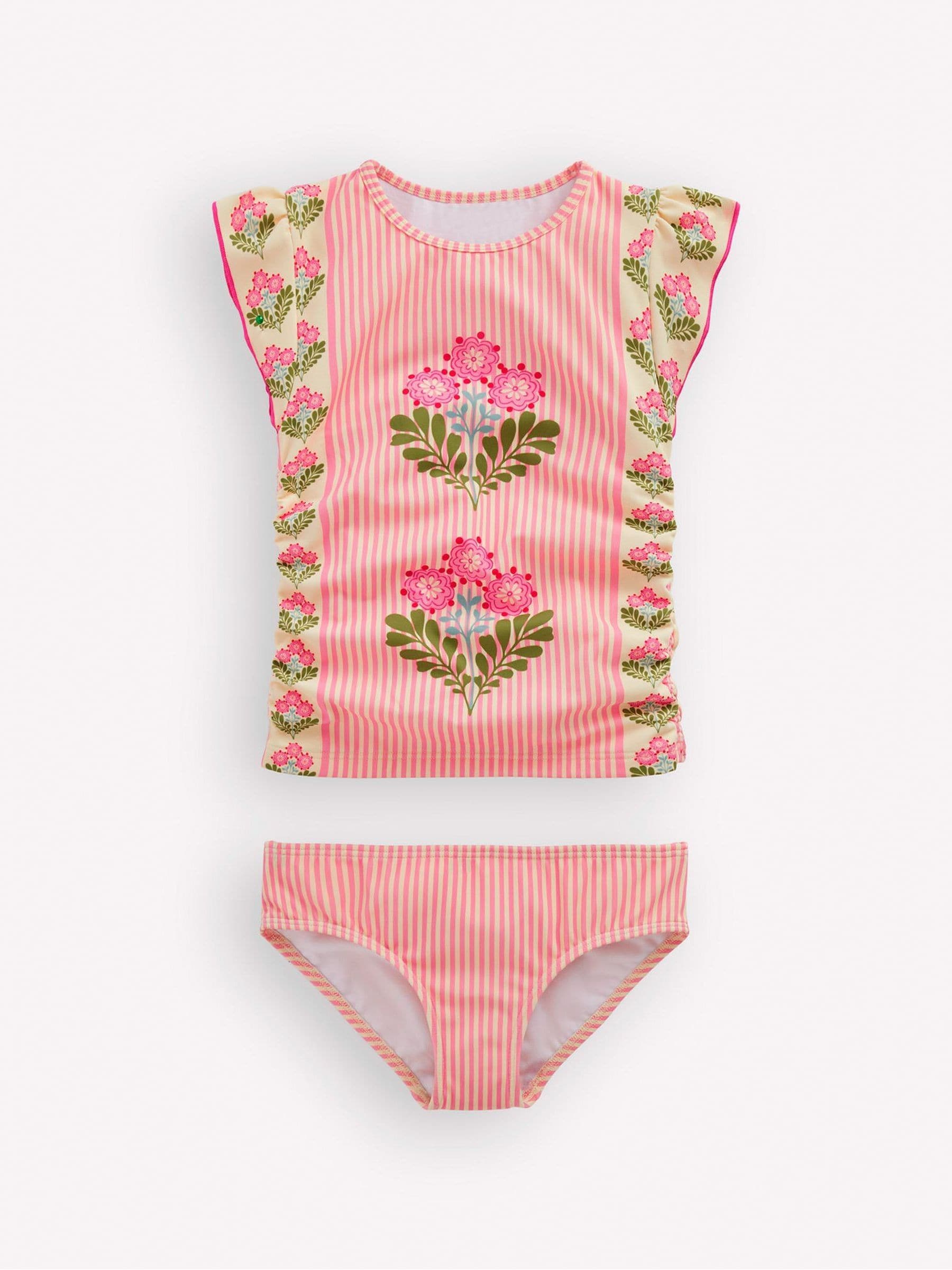 Boden Pink Ruched Tankini Set image 1