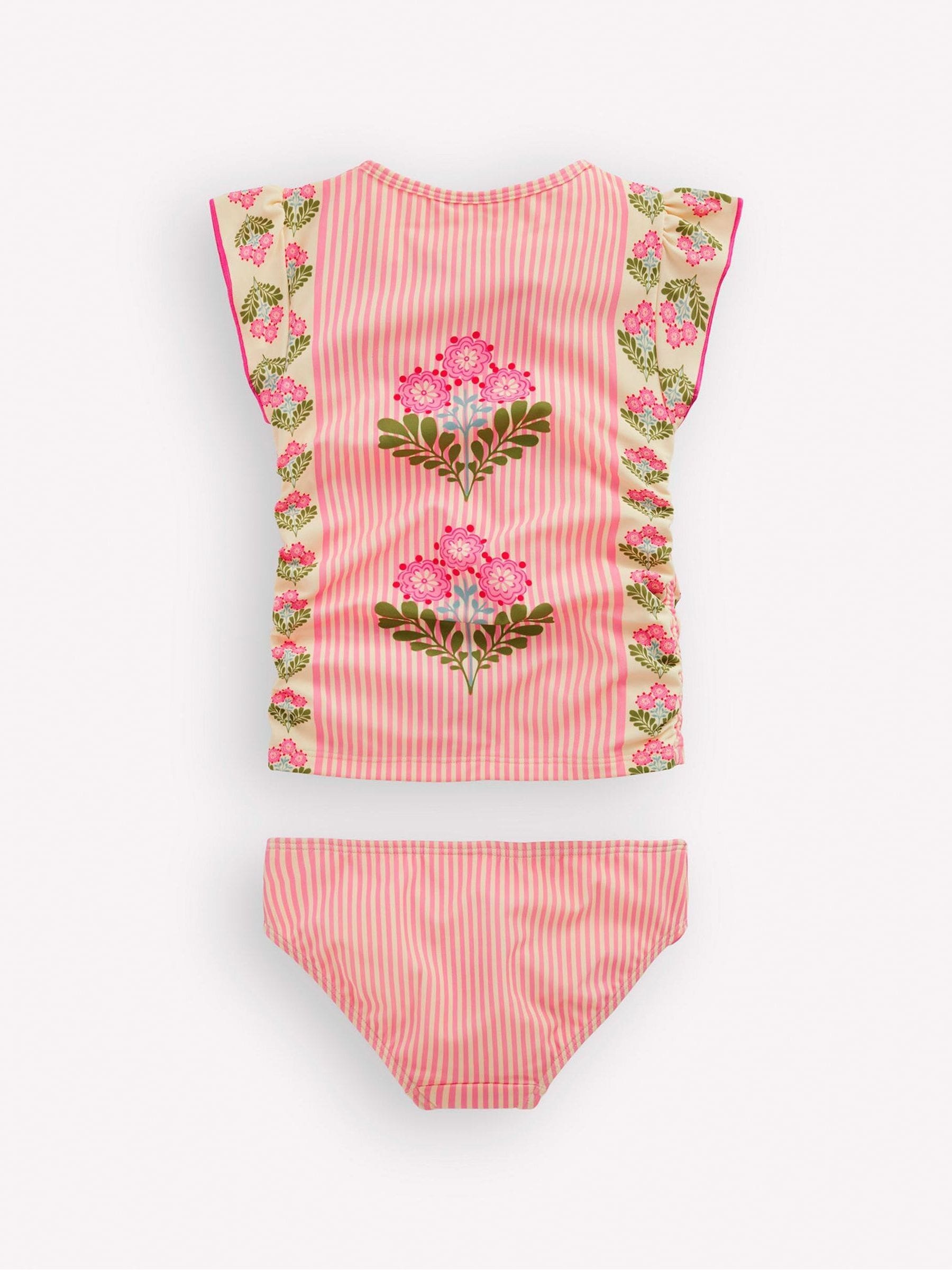 Boden Pink Ruched Tankini Set image 2