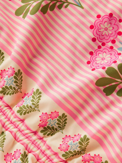 Boden Pink Ruched Tankini Set image 3