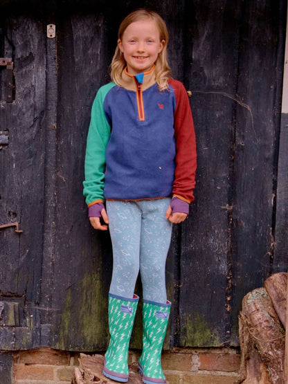 Dsiney Kidz - Muddy Puddles Blue Half Zip Polar Fleece image 2