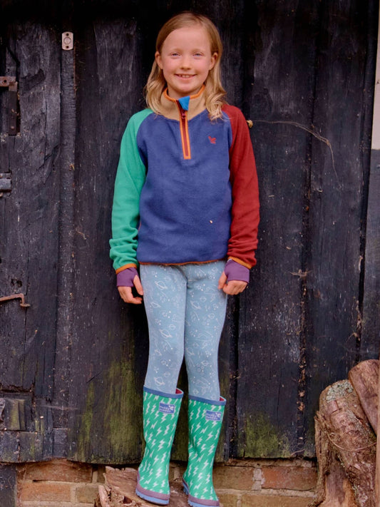 Dsiney Kidz - Muddy Puddles Blue Half Zip Polar Fleece image 2