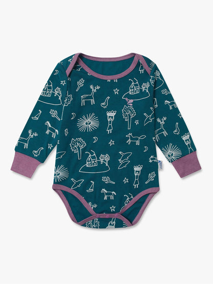 Dsiney Kidz - Muddy Puddles Green Thermal Baselayer Babygrow image 1