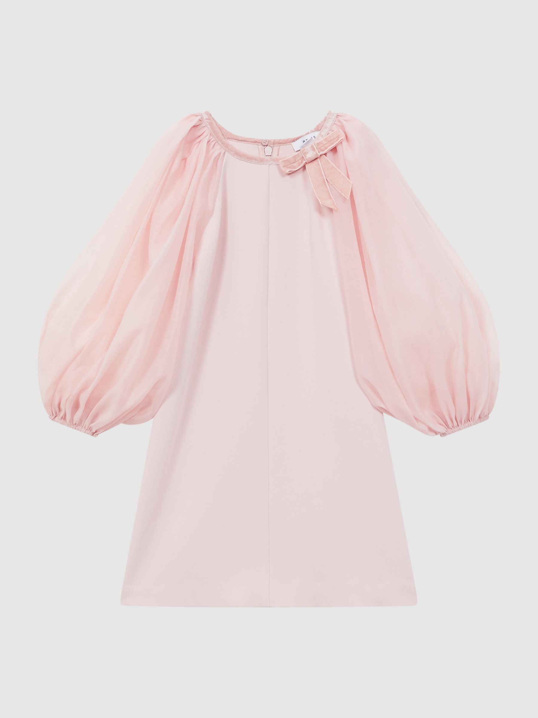 Dsiney Kidz - Reiss Pink Lauren Senior Blouson Sleeve Bow Dress image 2