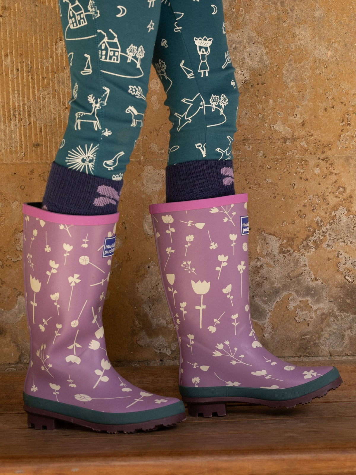 Dsiney Kidz - Muddy Puddles Purple Puddlestomper Wellies image 1