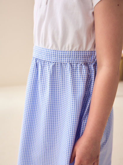 Blue Gingham School Skirt Dress (3-14yrs) image 4