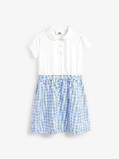 Blue Gingham School Skirt Dress (3-14yrs) image 5