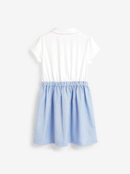 Blue Gingham School Skirt Dress (3-14yrs) image 6
