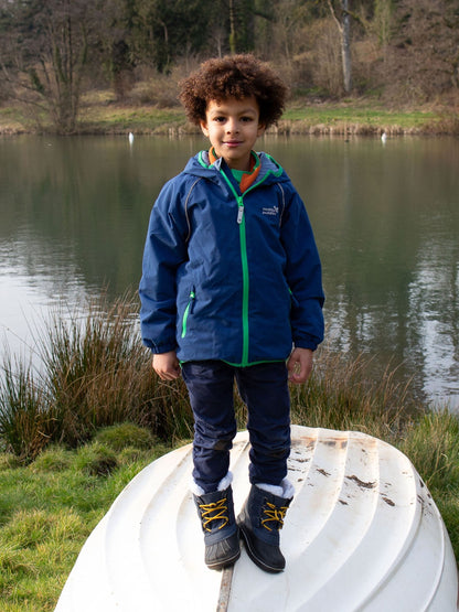 Dsiney Kidz - Muddy Puddles Navy Blue Waterproof EcoSplash Jacket image 1
