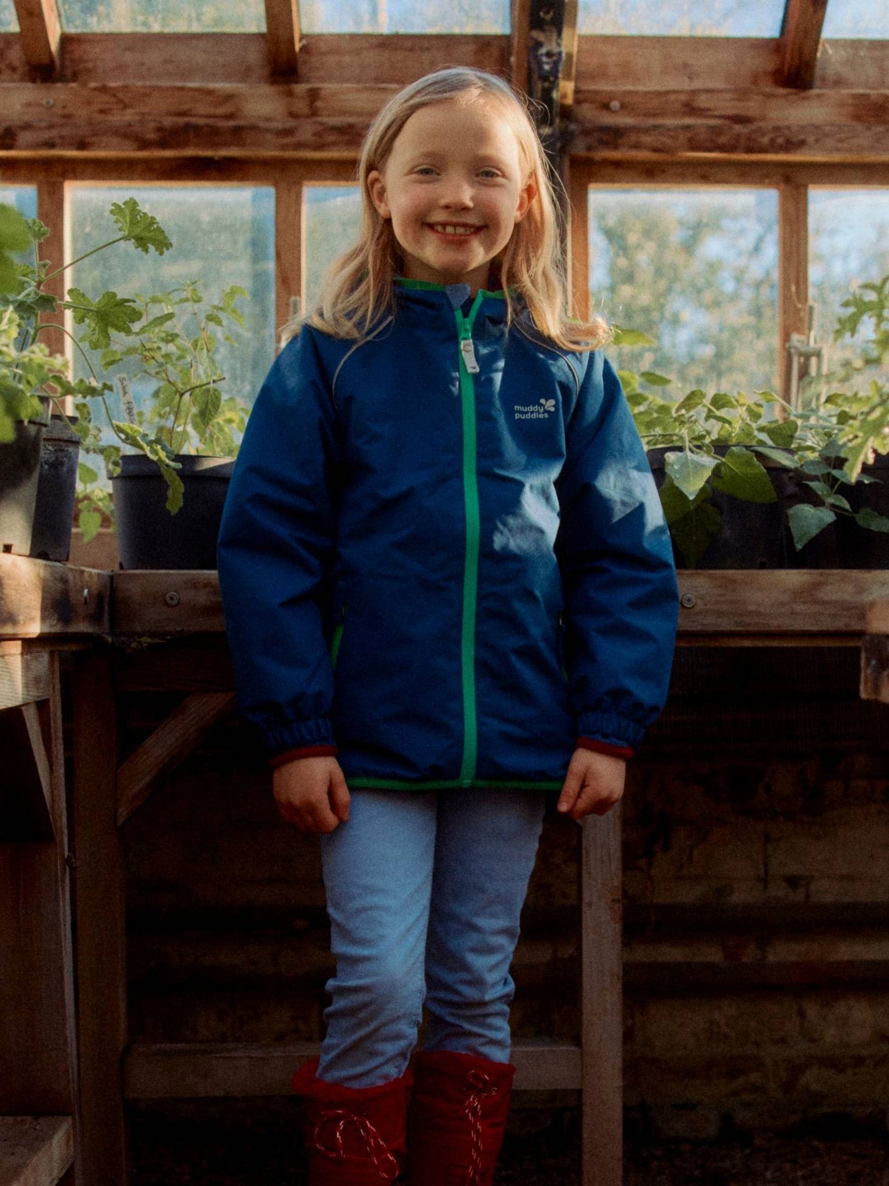 Dsiney Kidz - Muddy Puddles Navy Blue Waterproof EcoSplash Jacket image 2