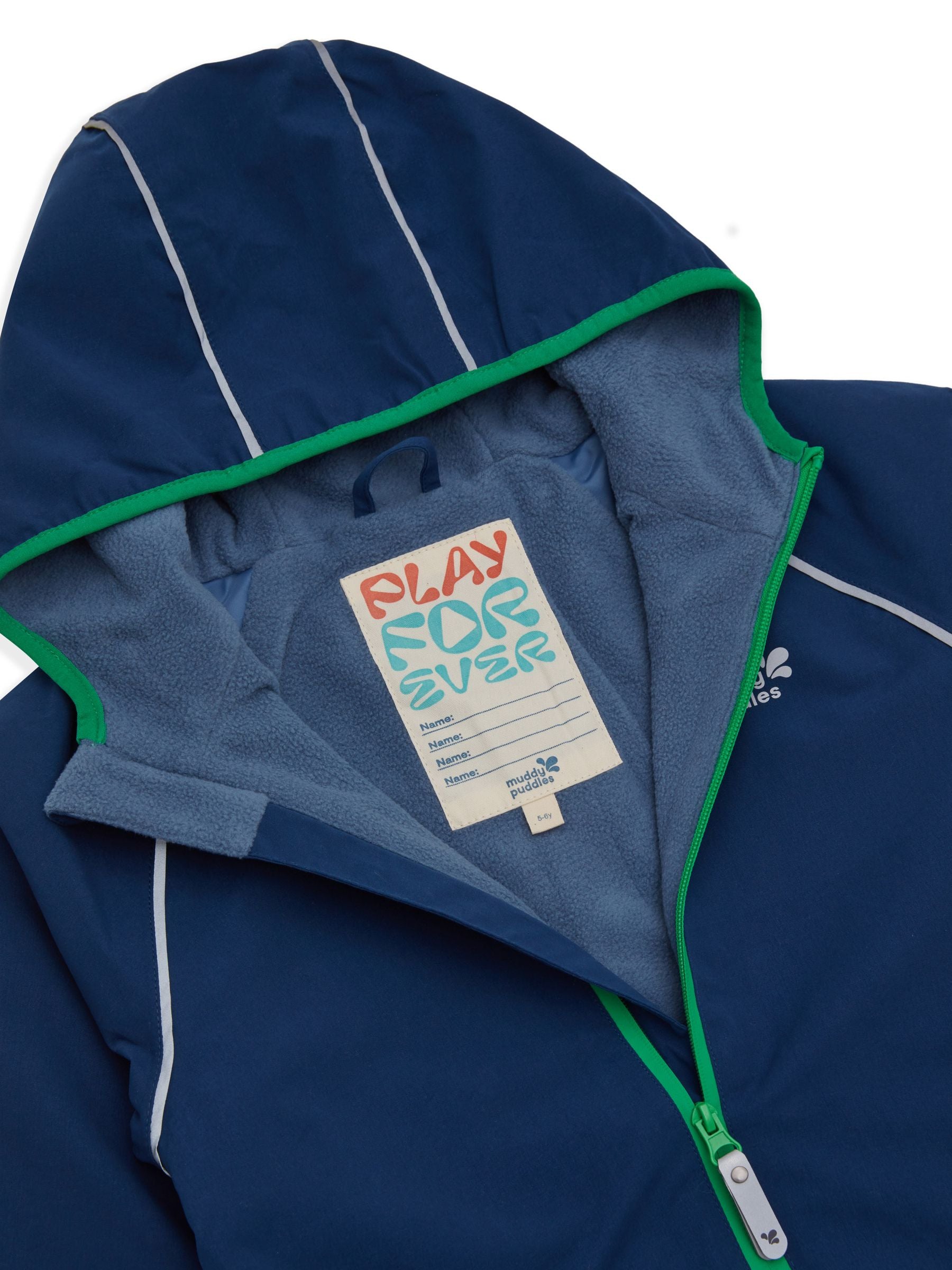 Dsiney Kidz - Muddy Puddles Navy Blue Waterproof EcoSplash Jacket image 6