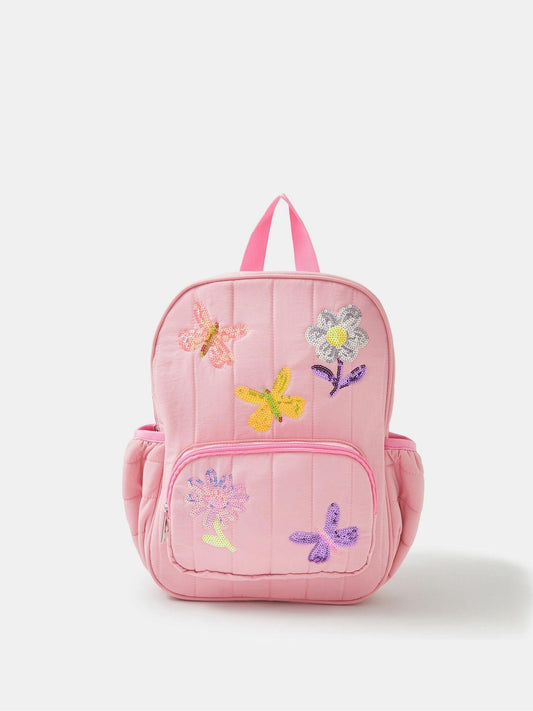 Dsiney Kidz - Angels By Accessorize Pink Sequin Quilted Backpack image 1