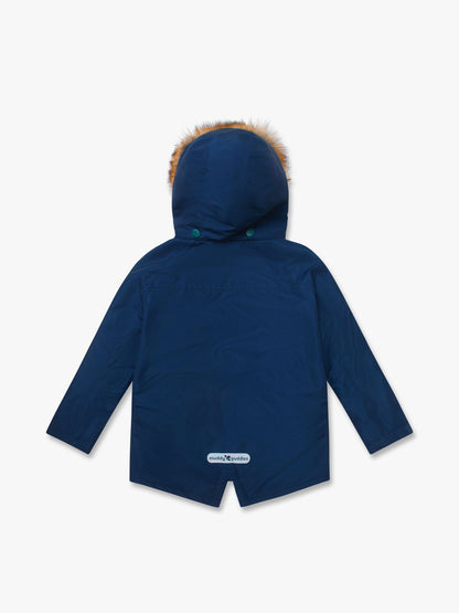Muddy Puddles Navy Blue Waterproof Parka Jacket - image 6