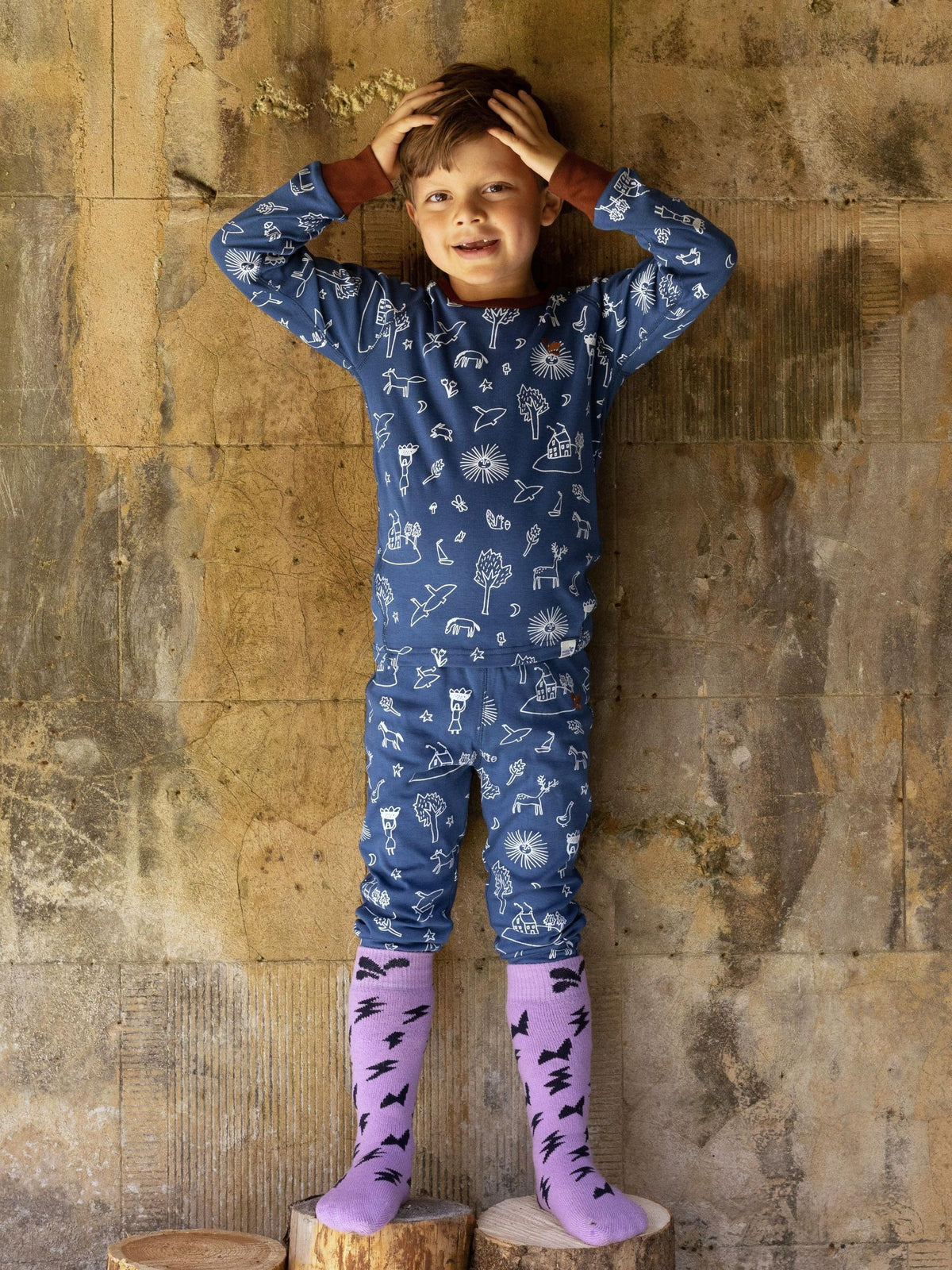 Dsiney Kidz - Muddy Puddles Blue Thermal Baselayer Top image 1