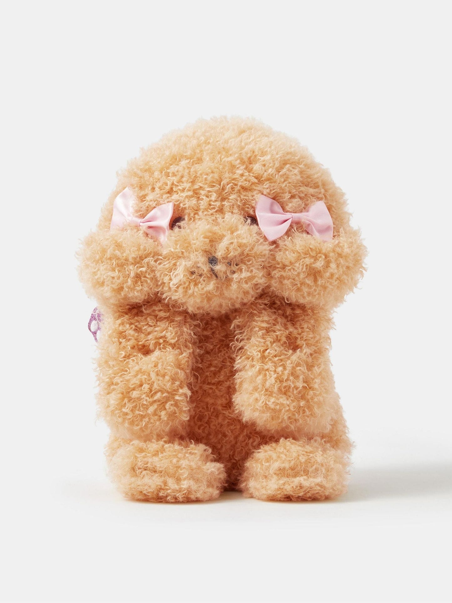 Angels By Accessorize Brown Fluffy Dog Backpack image 1