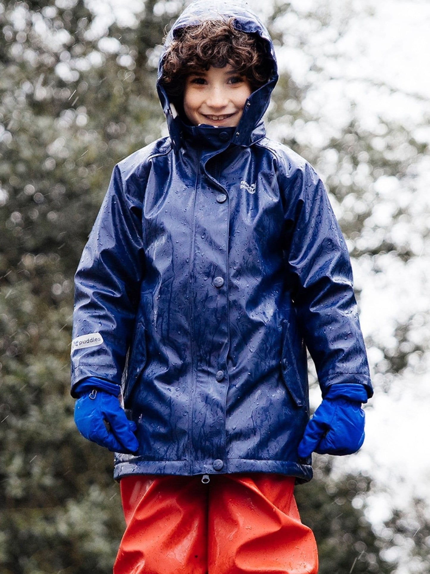 Dsiney Kidz - Muddy Puddles Blue Waterproof Insulated Puddleflex Jacket image 1