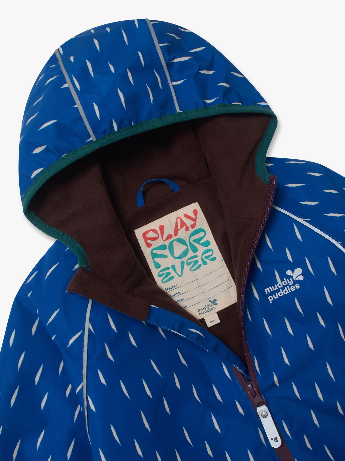 Dsiney Kidz - Muddy Puddles Blue Waterproof EcoSplash Jacket image 6