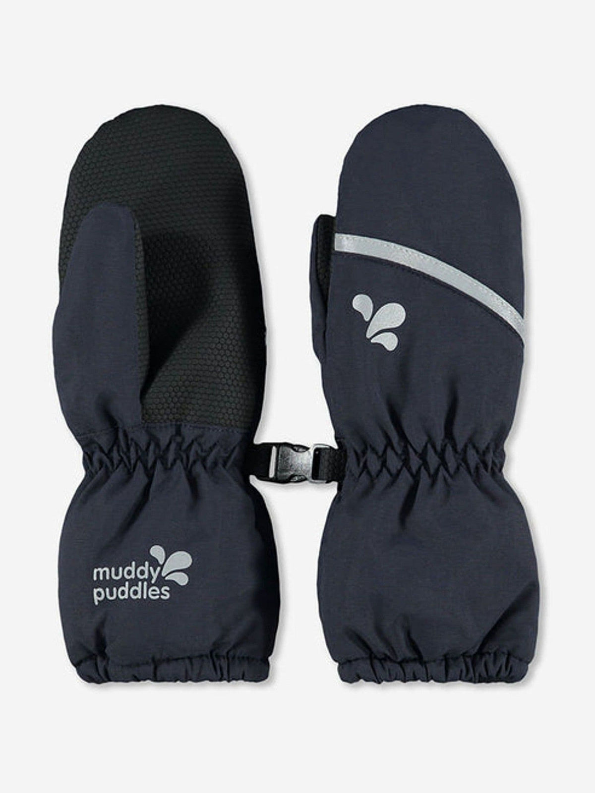 Muddy Puddles Navy Blue Waterproof Kids Ski Mittens - image 1