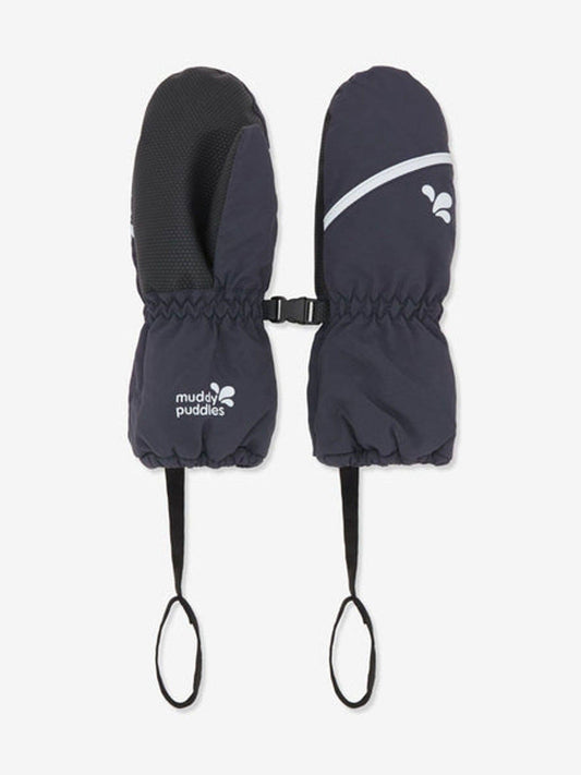 Muddy Puddles Navy Blue Waterproof Kids Ski Mittens - image 2