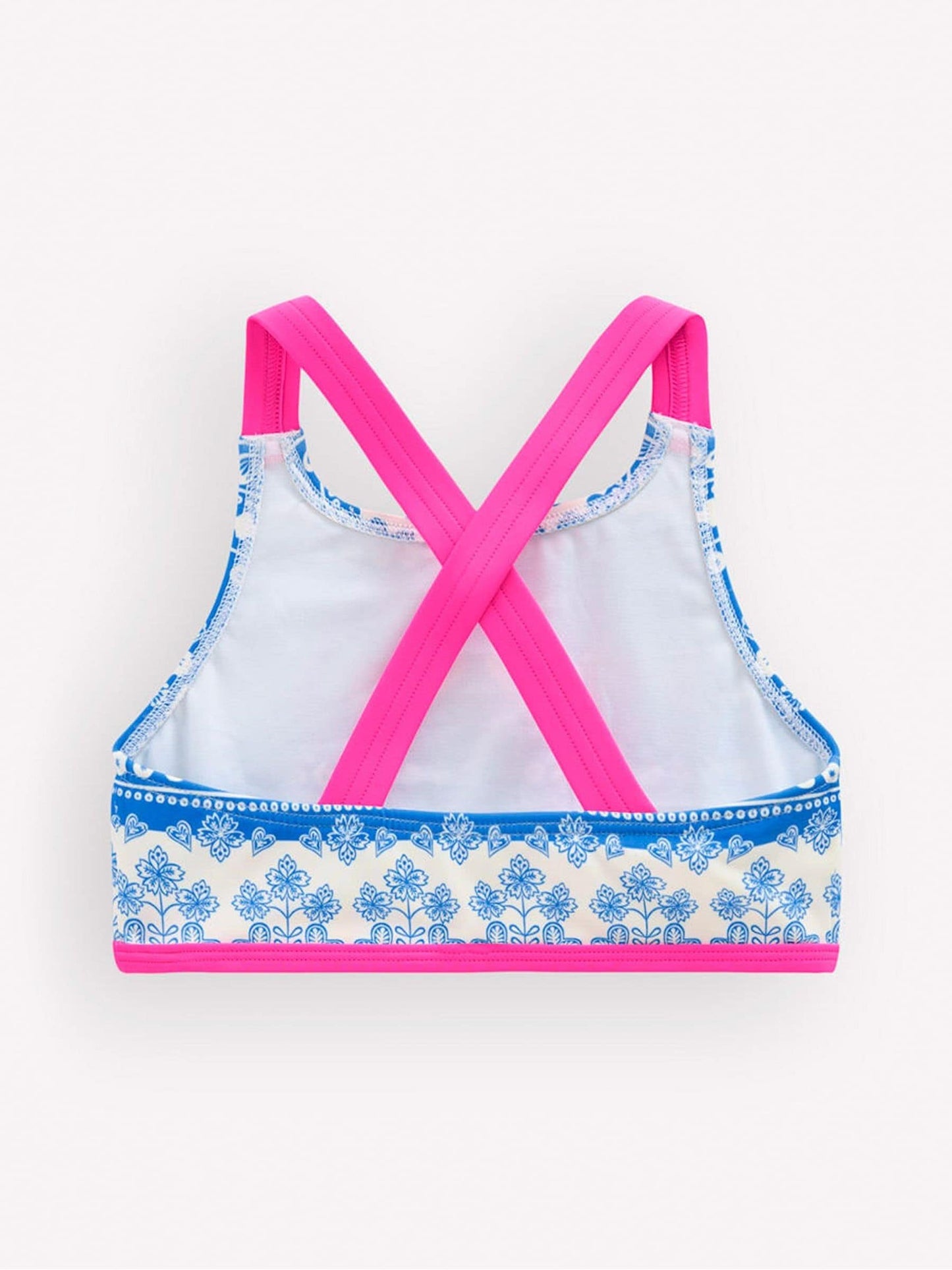 Boden Blue Cross-Back Bikini Top image 2