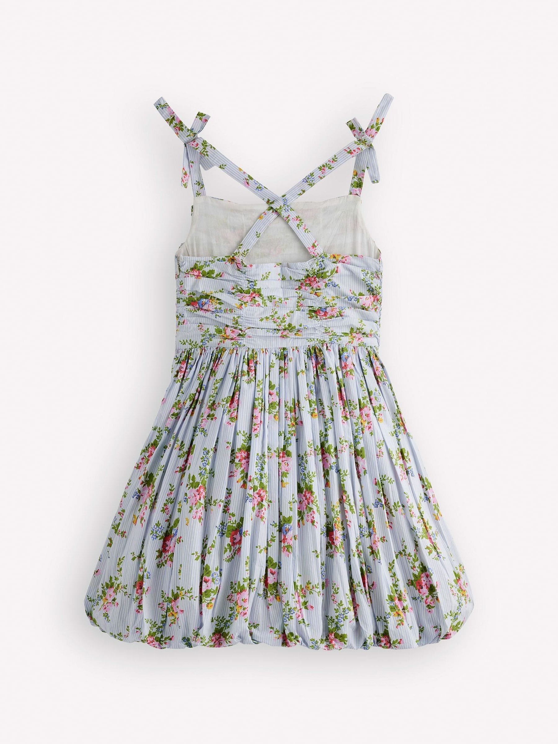 Boden Blue Ruched Bodice Bubble Dress image 2