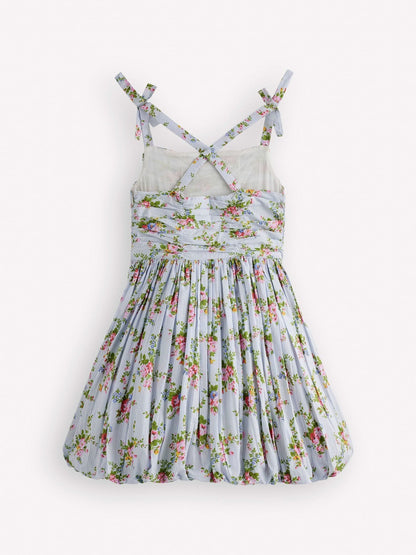 Boden Blue Ruched Bodice Bubble Dress image 2